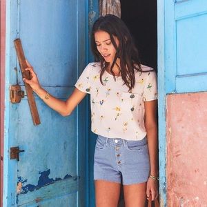 Sezane 1968 Short Rayures Sz FR34 NWT